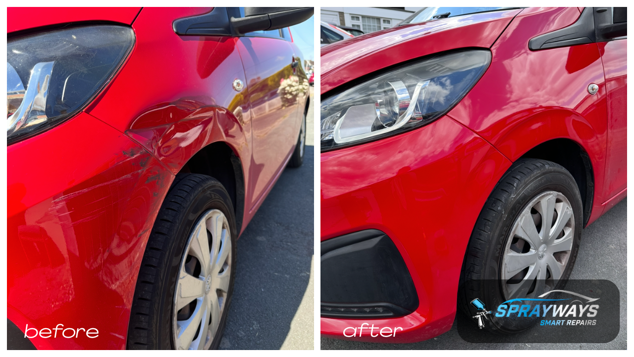 Before and after SMART repair example 16
