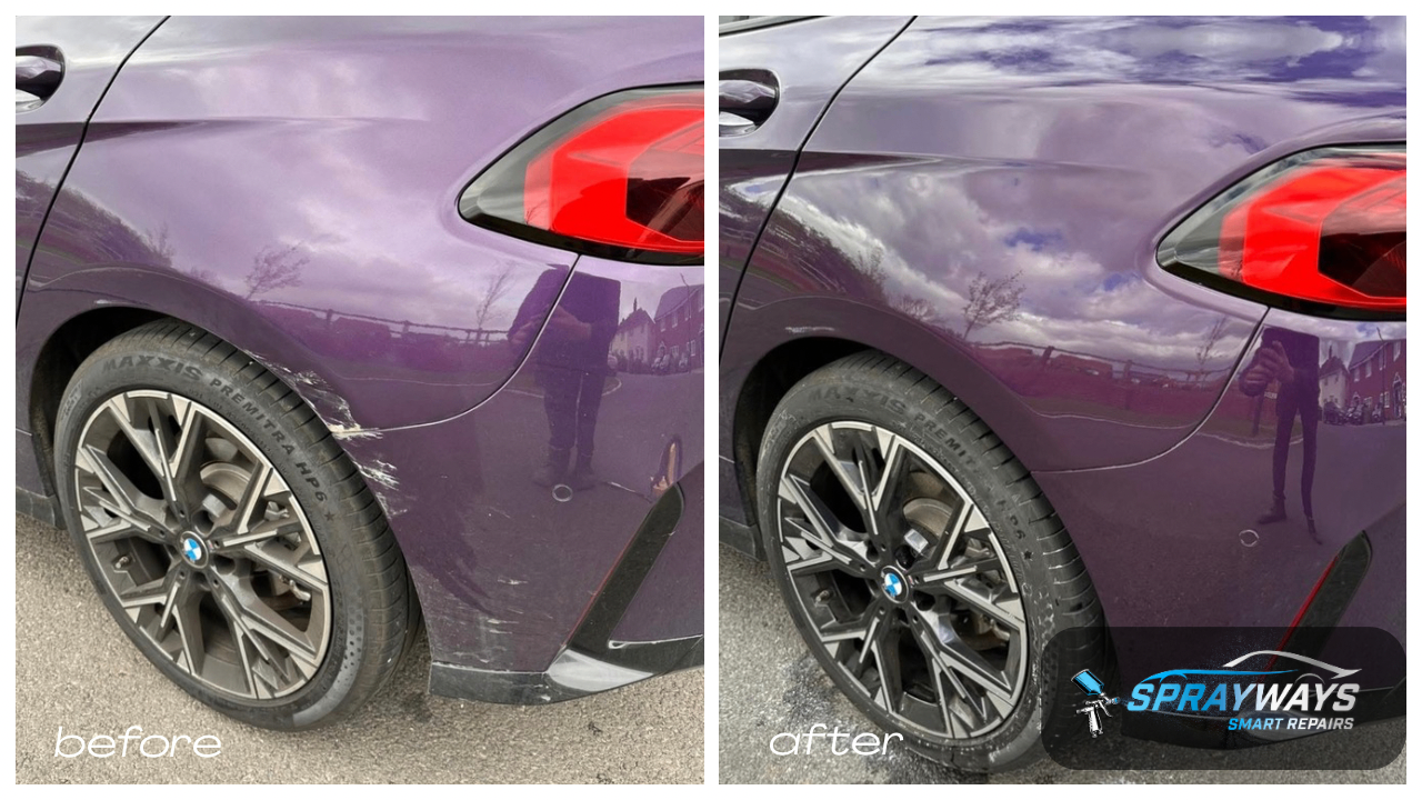 Before and after SMART repair example 1