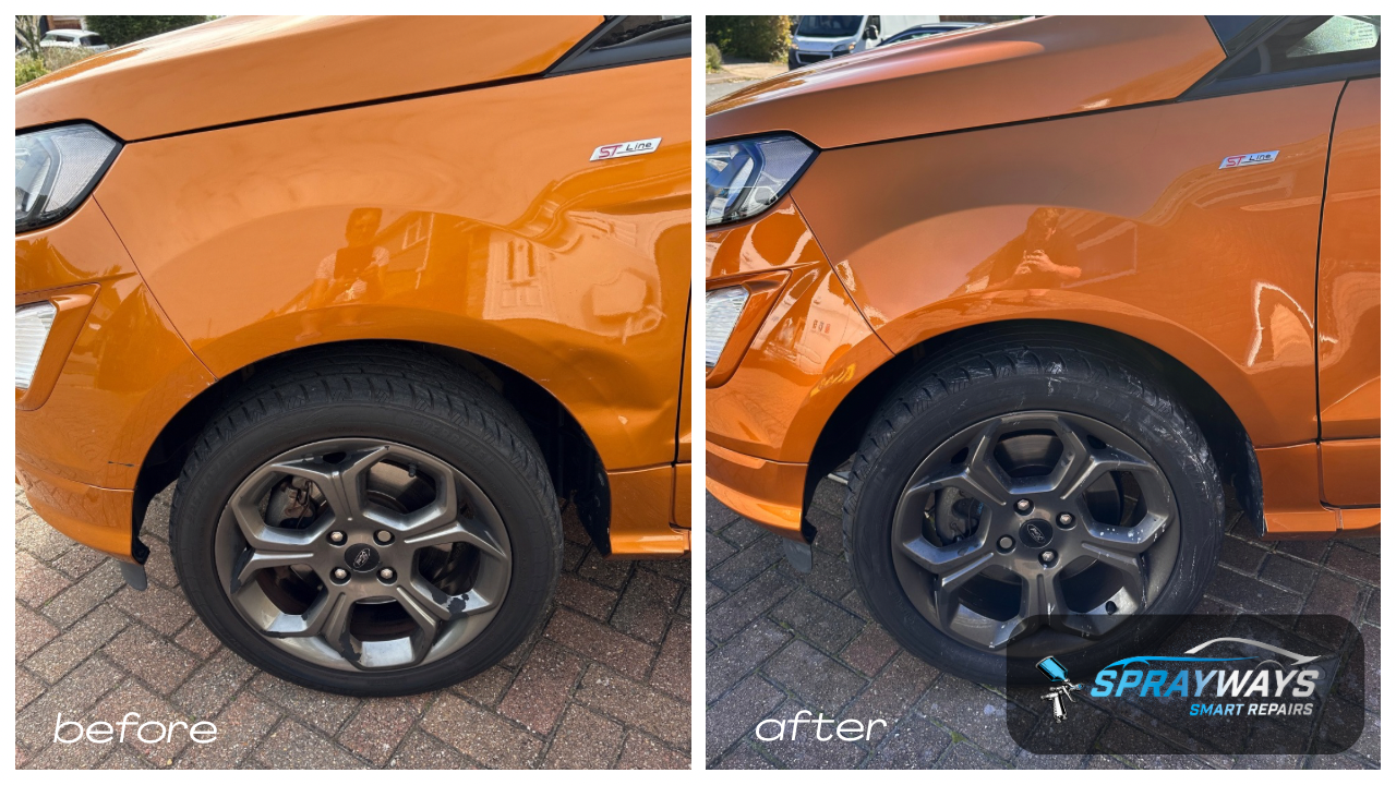Before and after SMART repair example 12