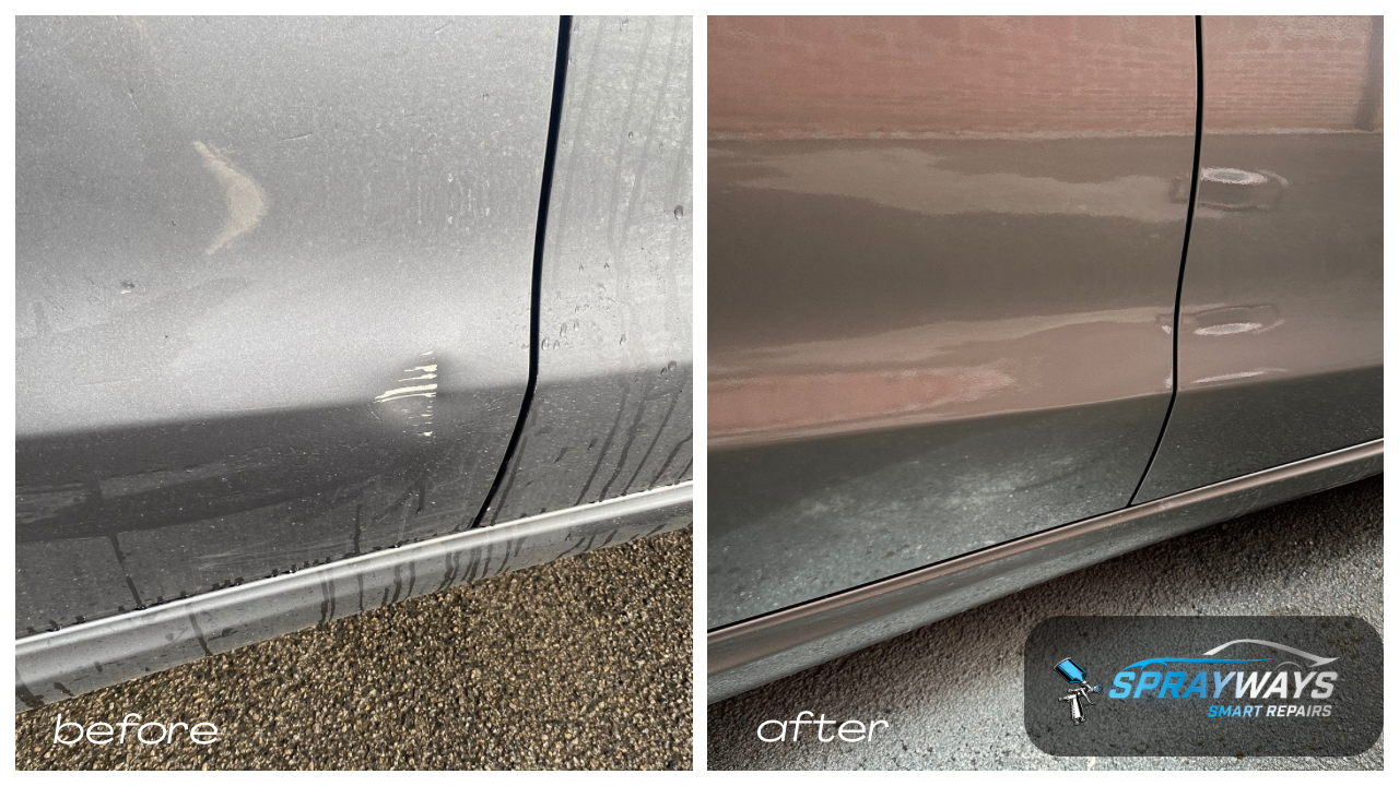 Before and after SMART repair example 7