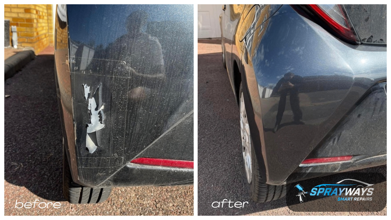 Before and after SMART repair example 4