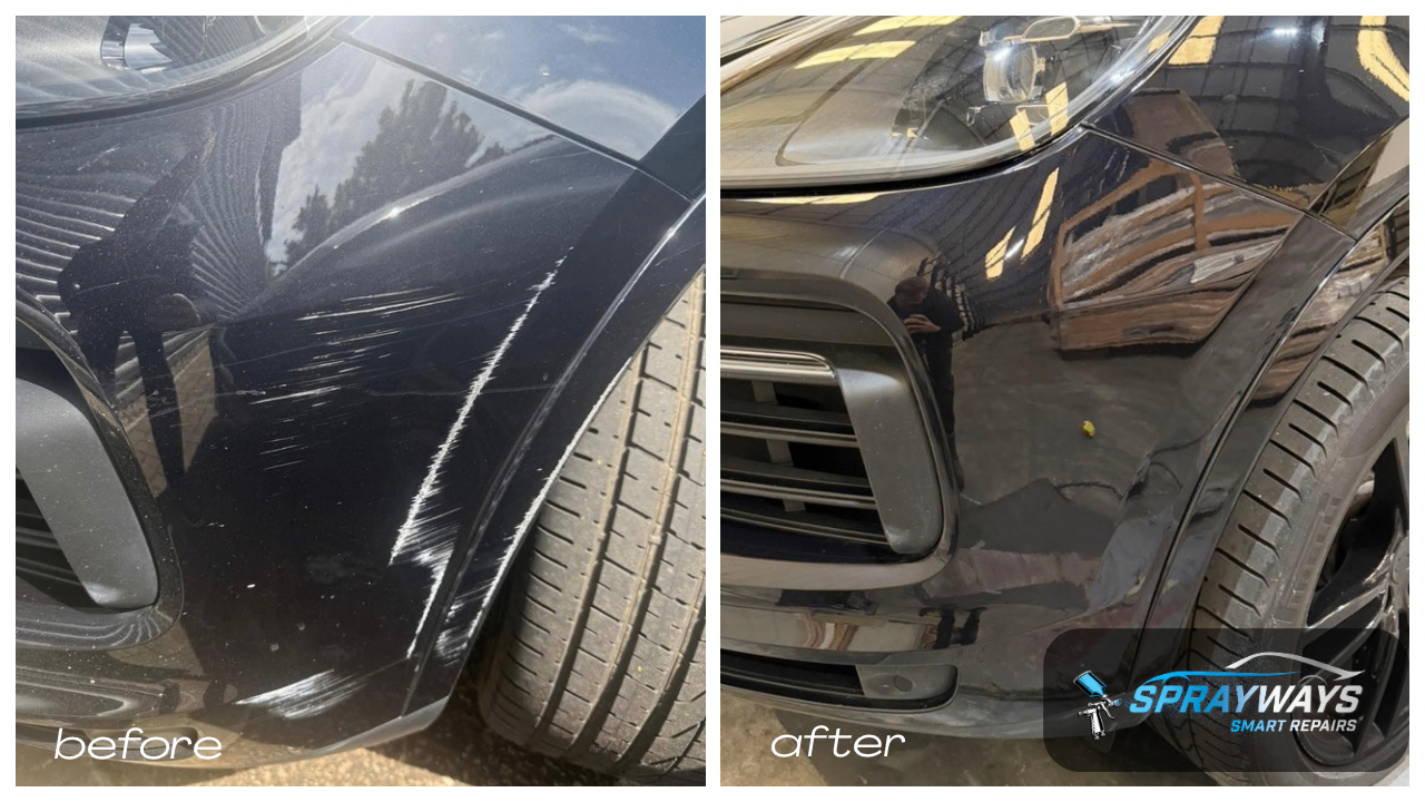 Before and after SMART repair example 3